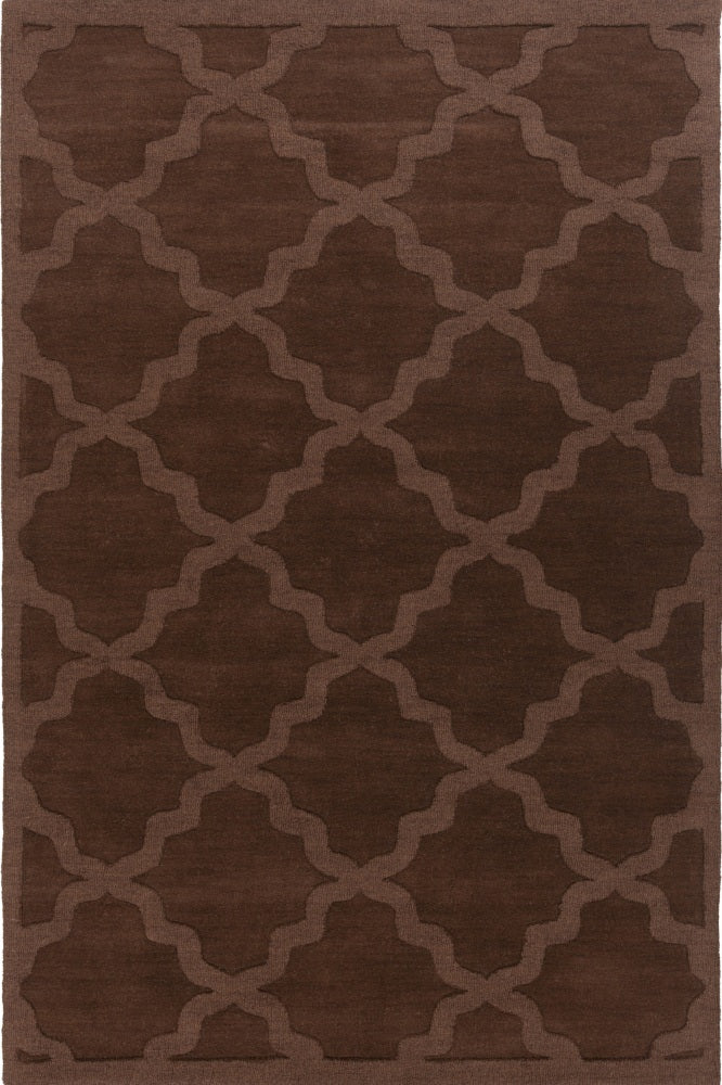BROWN MOROCCAN HAND KNOTTED CARPET