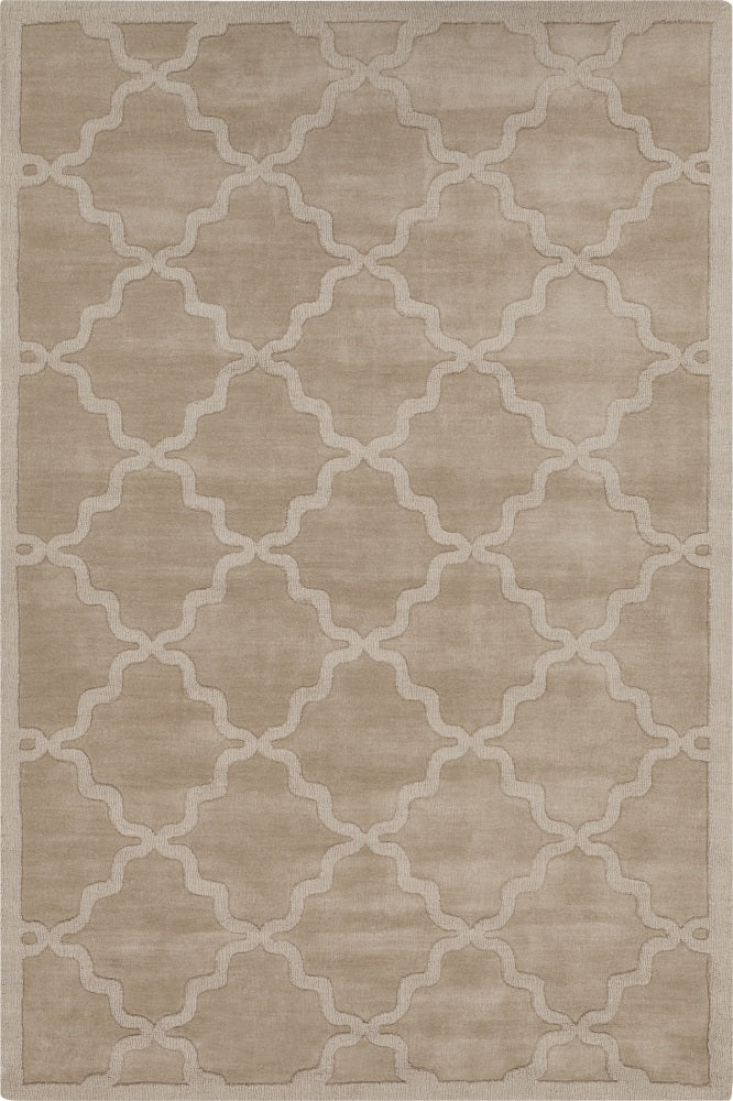 BEIGE MOROCCAN HAND KNOTTED CARPET
