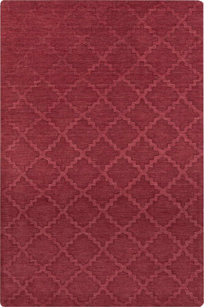 RED MOROCCAN HAND KNOTTED CARPET