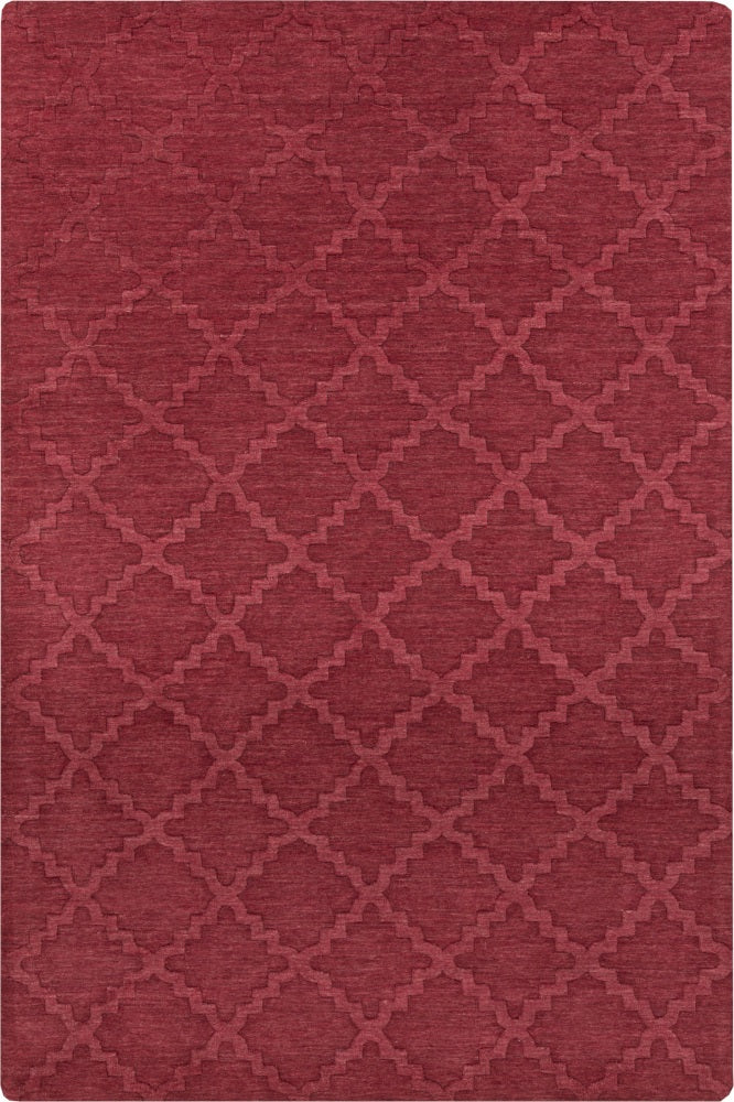RED MOROCCAN HAND KNOTTED CARPET