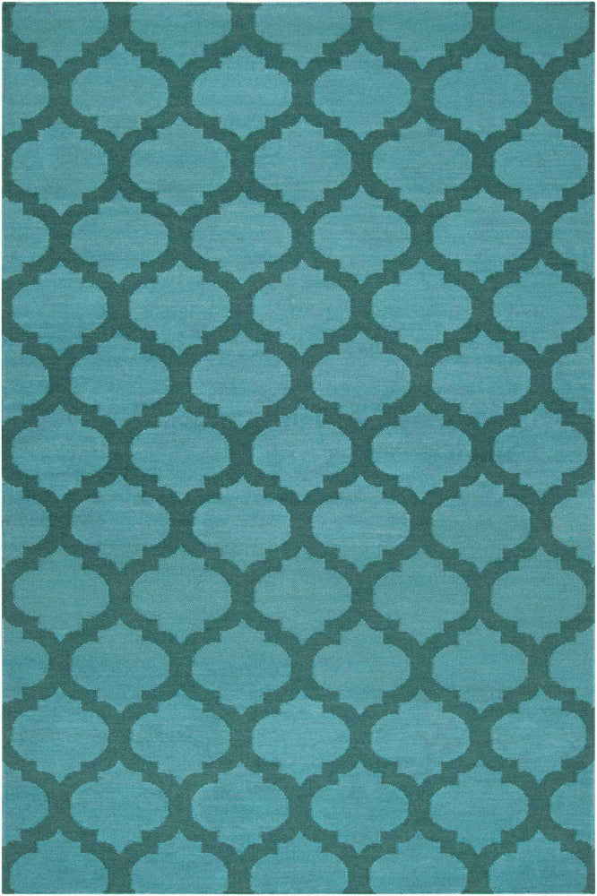 BLUE MOROCCAN HAND WOVEN DHURRIE