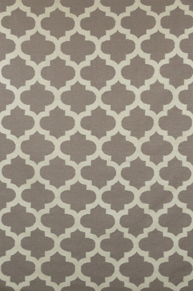 SLATE GREY MOROCCAN HAND WOVEN DHURRIE