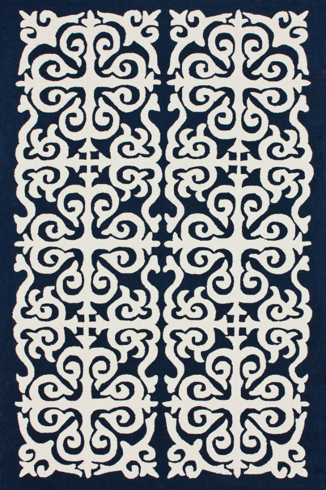 BLUE AND WHITE BESPOKE HAND TUFTED CARPET