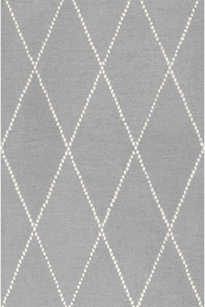 GREY GEOMETRIC HAND TUFTED RUG