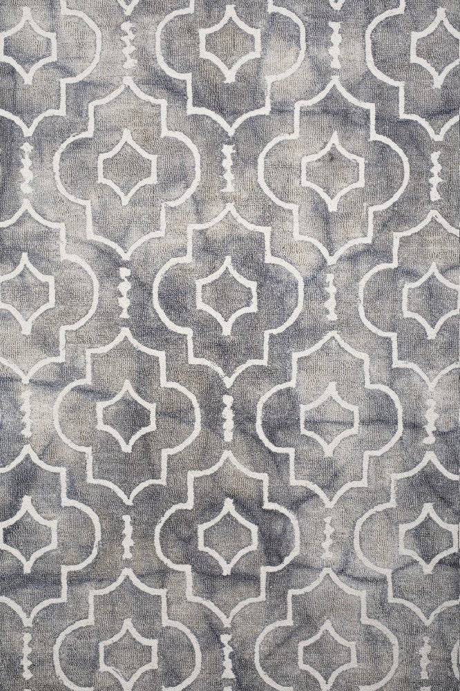 GREY DIP DYED MOROCCAN HAND TUFTED CARPET