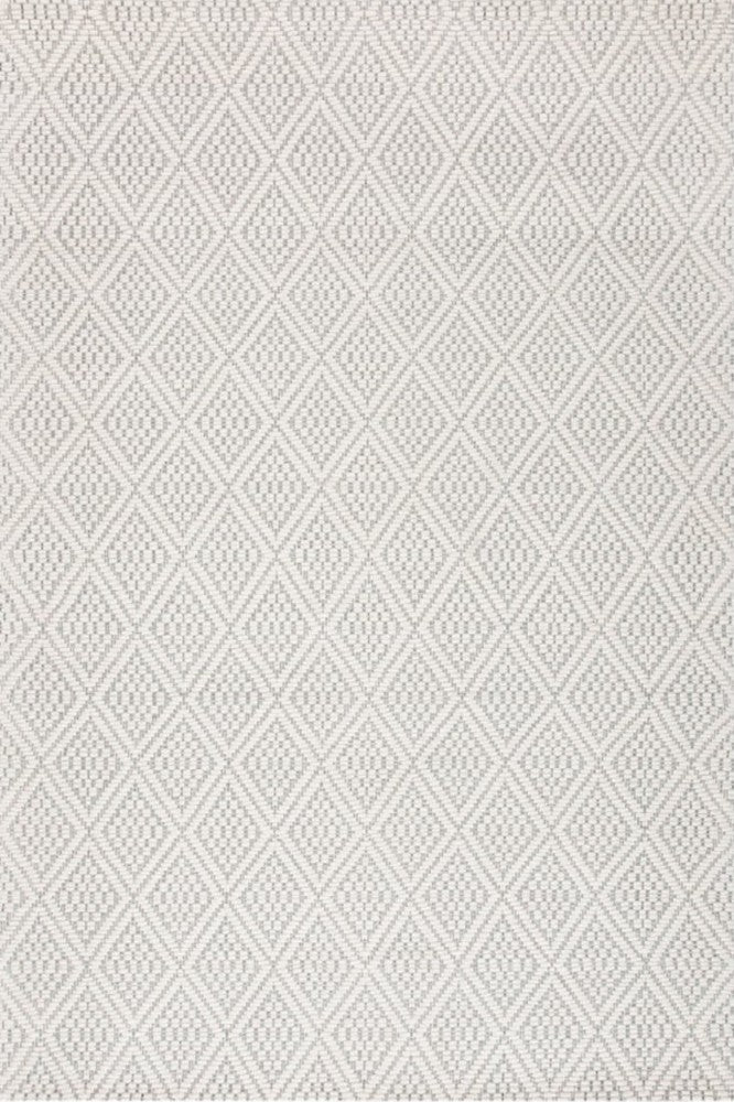 GREY AND IVORY KILIM HAND WOVEN DHURRIE