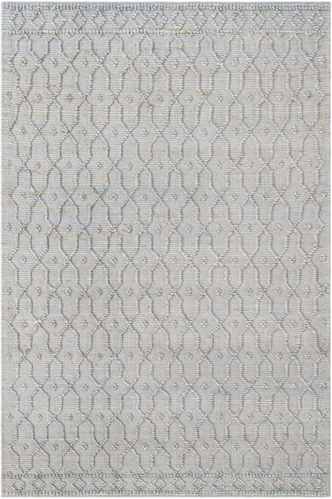 GREY GEOMETRIC JUTE HAND WOVEN DHURRIE