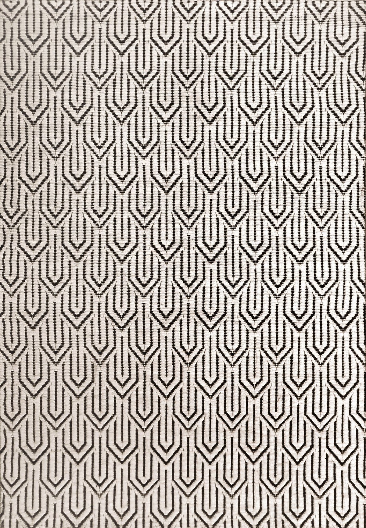 IVORY AND BLACK GEOMETRIC KILIM HAND WOVEN DHURRIE