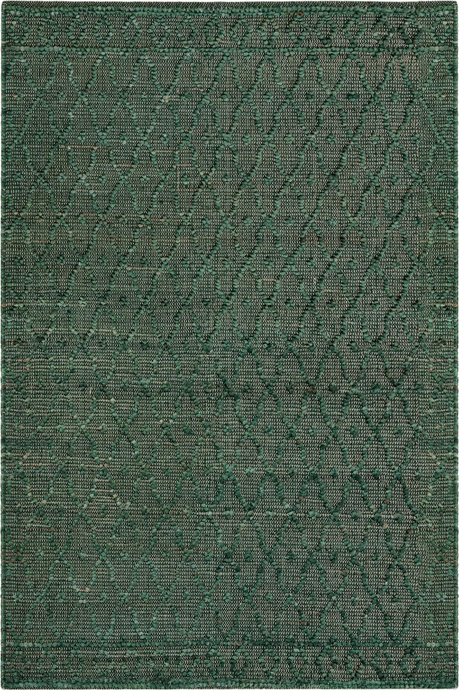 GREEN TRELLIS HAND WOVEN JUTE RUG