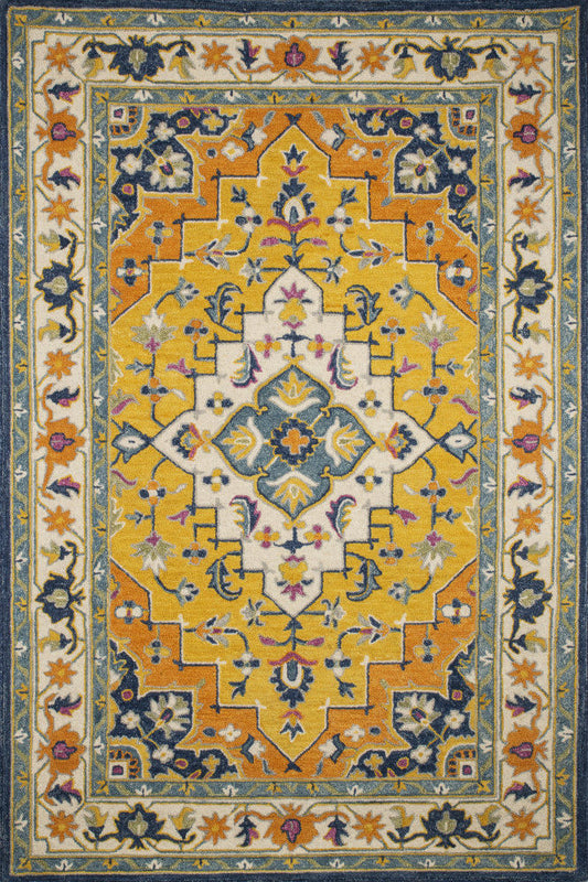 MULTICOLOR PERSIAN HAND TUFTED CARPET by Imperial Knots - Image 1