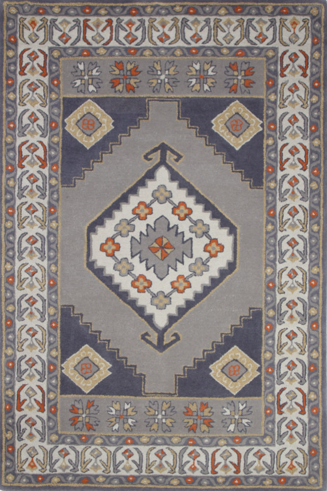 GREY PERSIAN HAND TUFTED CARPET