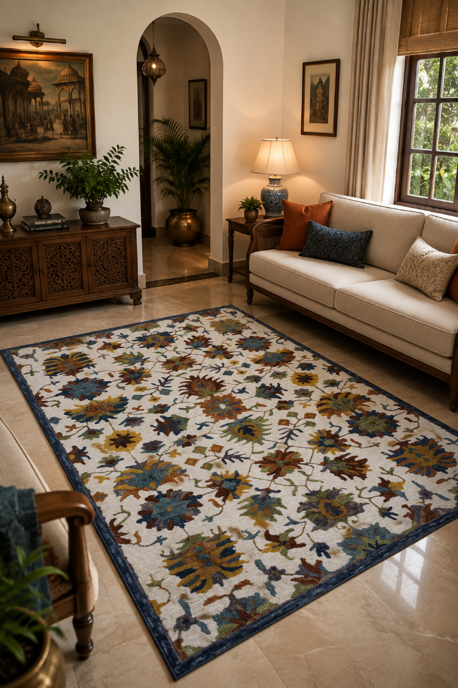 MULTICOLOR SUZANI HAND TUFTED CARPET