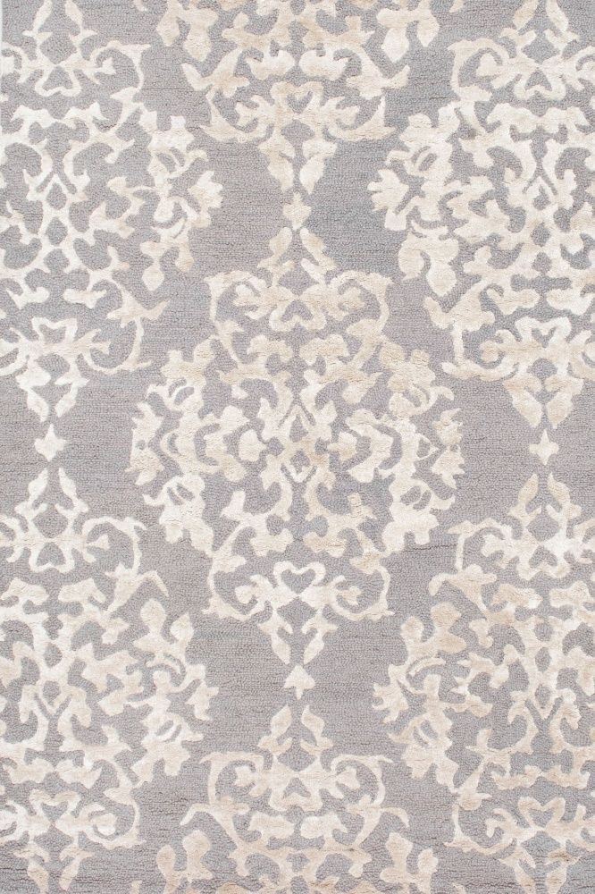 GREY TRADITIONAL HAND TUFTED RUG