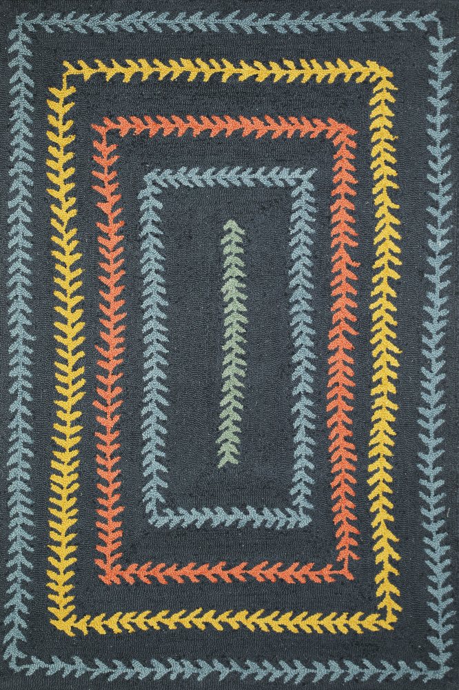 NAVY BLUE BESPOKE HAND TUFTED CARPET