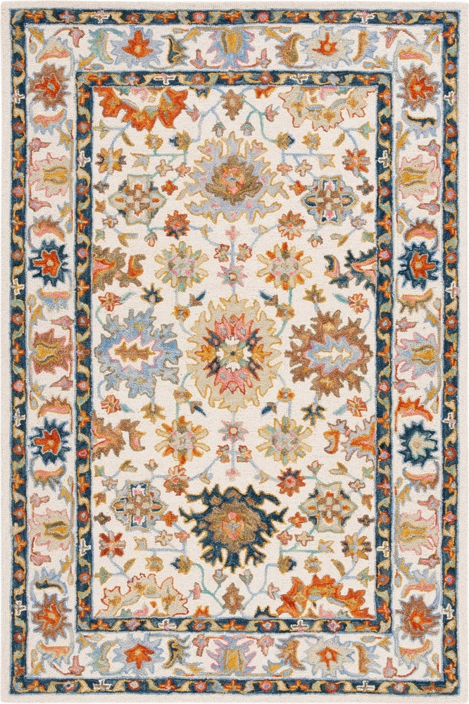 IVORY MULTICOLOR TRADITIONAL HAND TUFTED RUG
