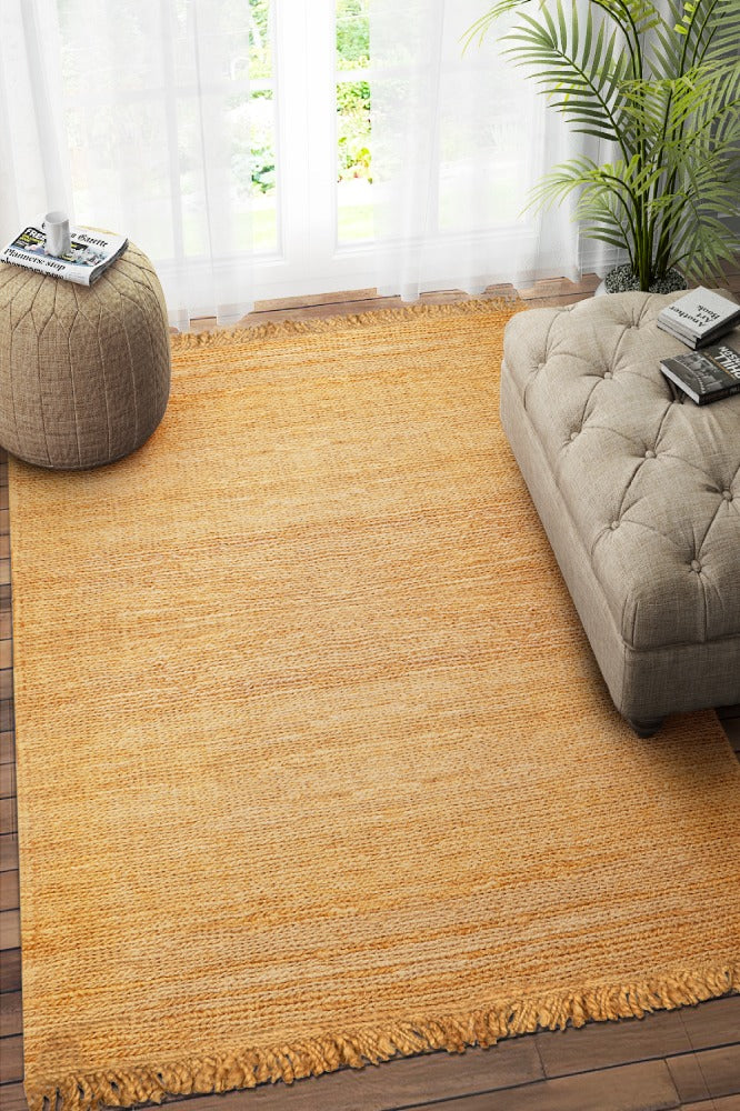 NATURAL HAND WOVEN JUTE RUG