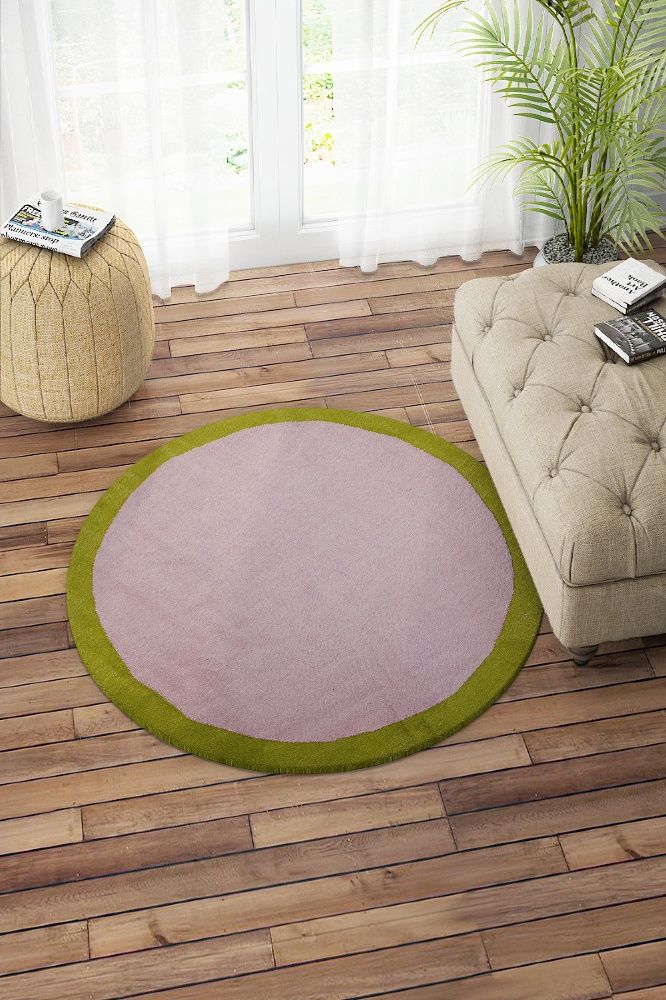 PINK GEOMETRIC HAND WOVEN DHURRIE