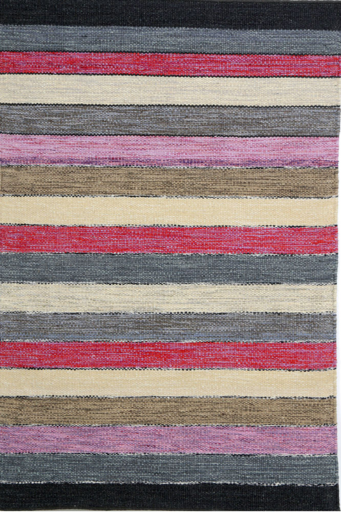MULTICOLOR STRIPES HAND WOVEN DHURRIE