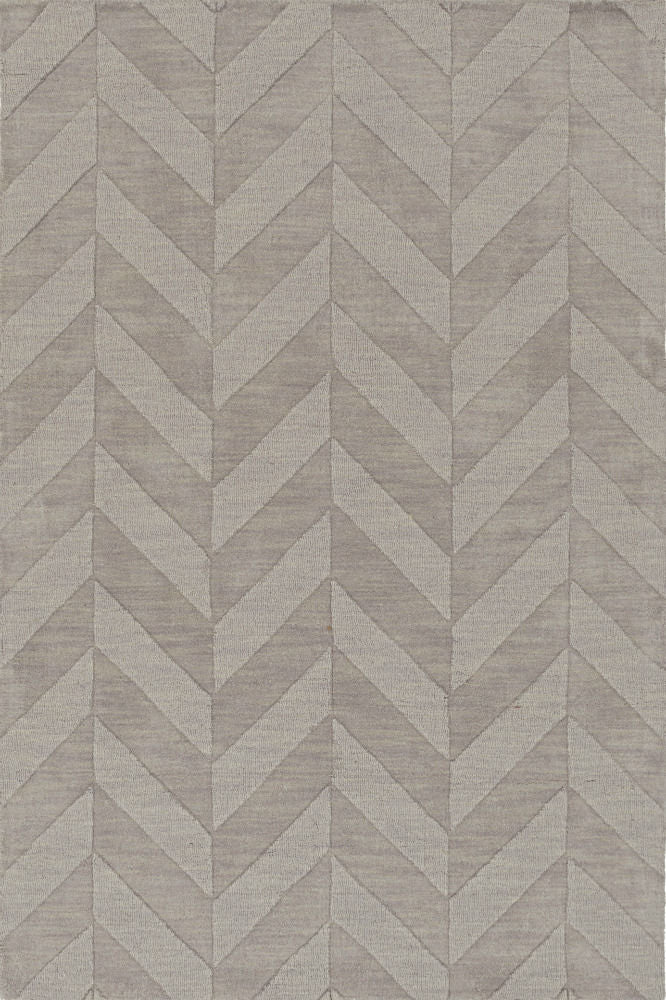 GREY SOLID HAND KNOTTED CARPET