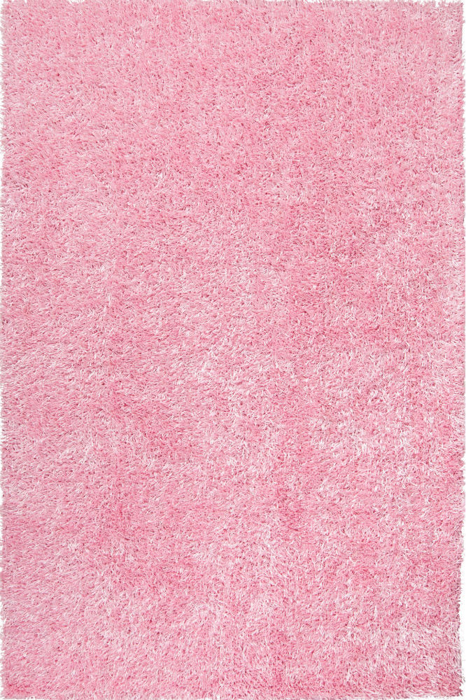 LIGHT PINK SHAGGY HAND MADE CARPET
