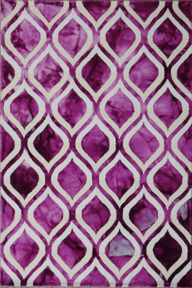 PURPLE DIP DYED MOROCCAN HAND TUFTED CARPET