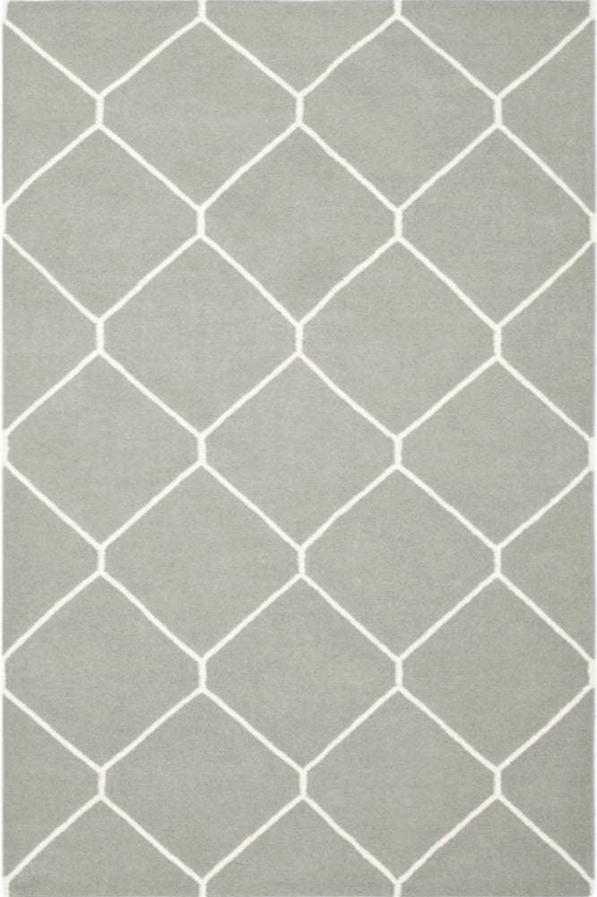 GREY TRELLIS HAND TUFTED CARPET