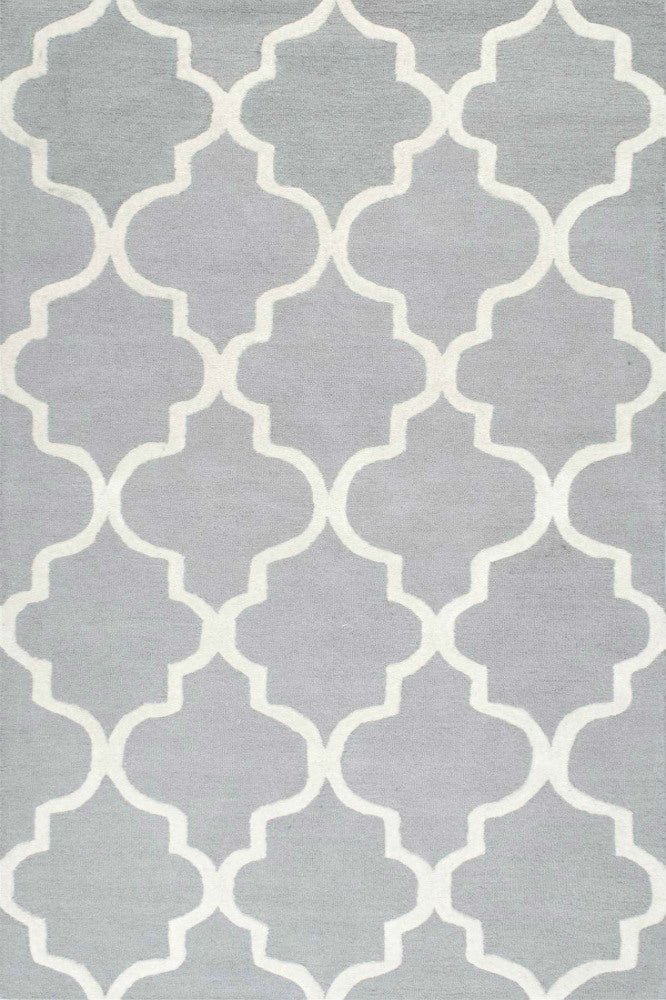 GREY MOROCCAN HAND TUFTED CARPET