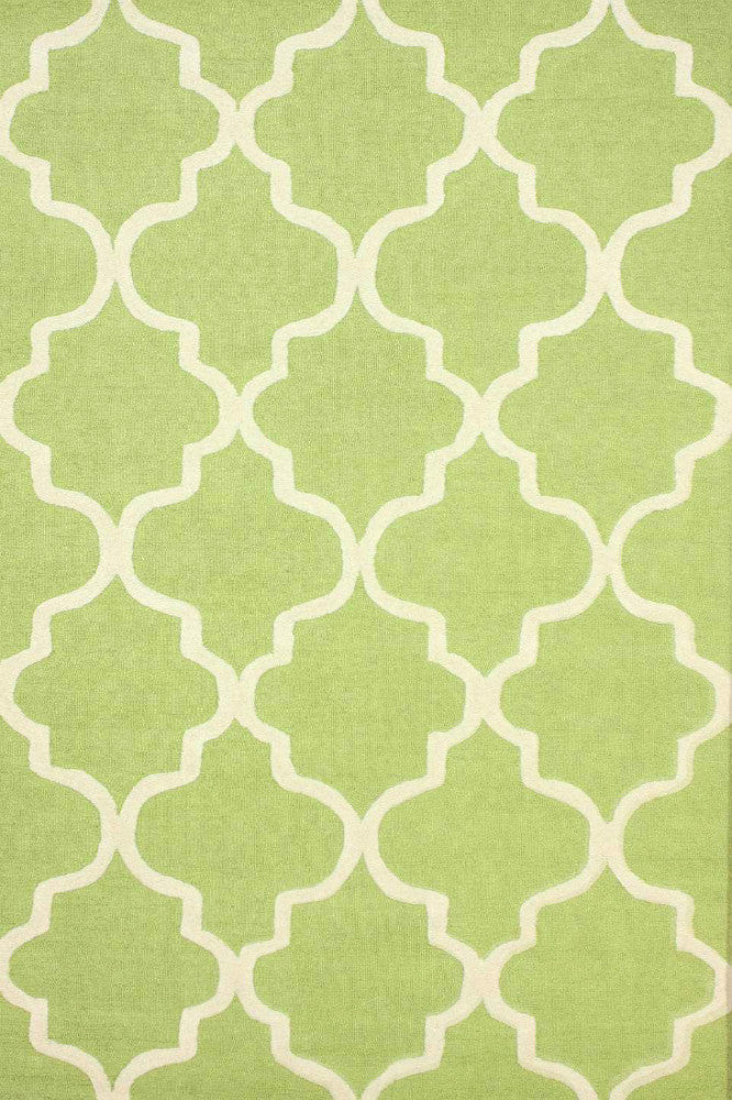 GREEN MOROCCAN HAND TUFTED CARPET