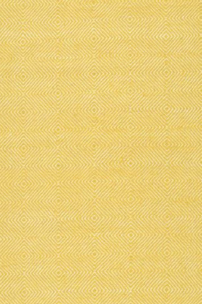IVORY AND YELLOW KILIM HAND WOVEN DHURRIE