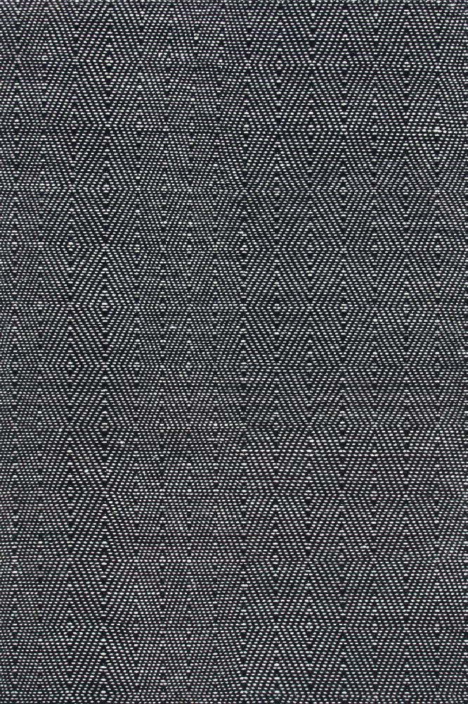 IVORY AND BLACK KILIM HAND WOVEN DHURRIE