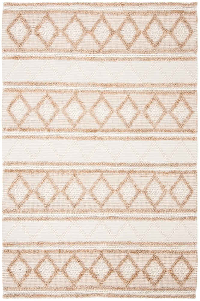 NATURAL AND IVORY KILIM HAND WOVEN DHURRIE