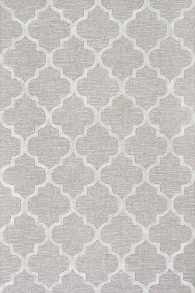 GREY MOROCCAN HAND TUFTED CARPET