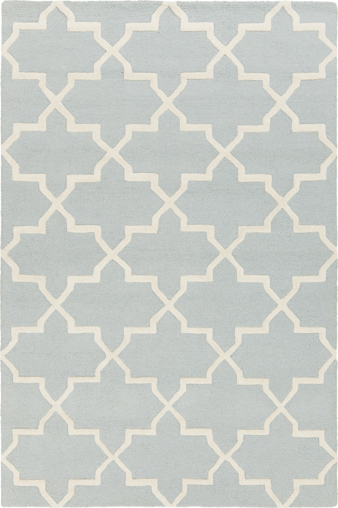 GREY AND WHITE MOROCCAN HAND TUFTED CARPET