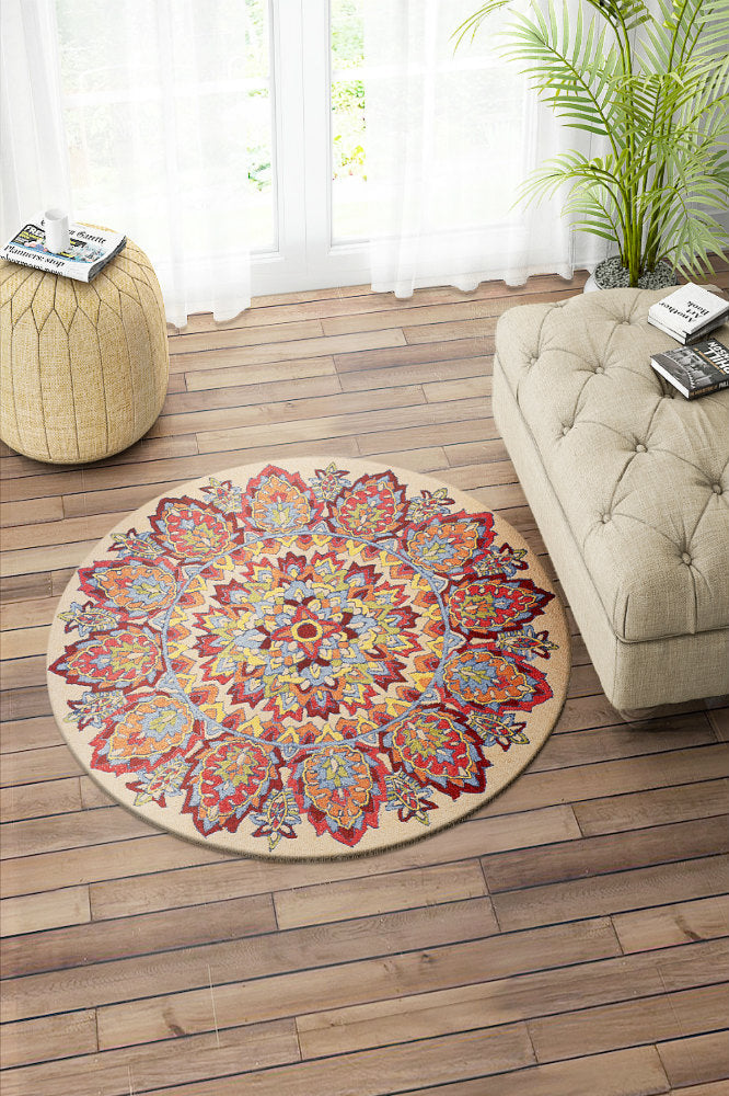 MULTICOLOR SUZANI HAND TUFTED CARPET