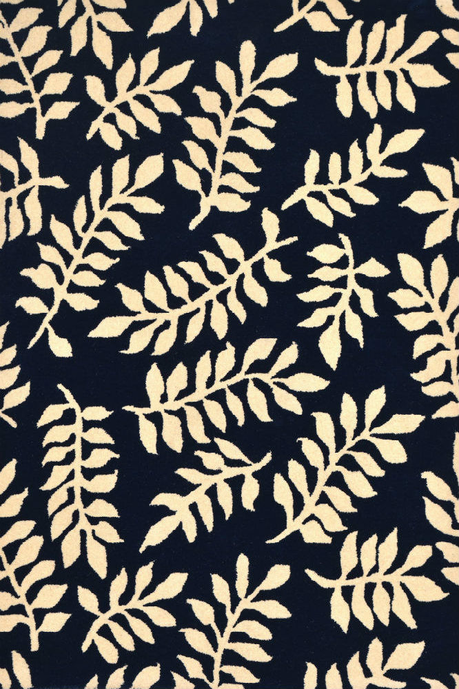 BLUE PAISLEY HAND TUFTED RUG