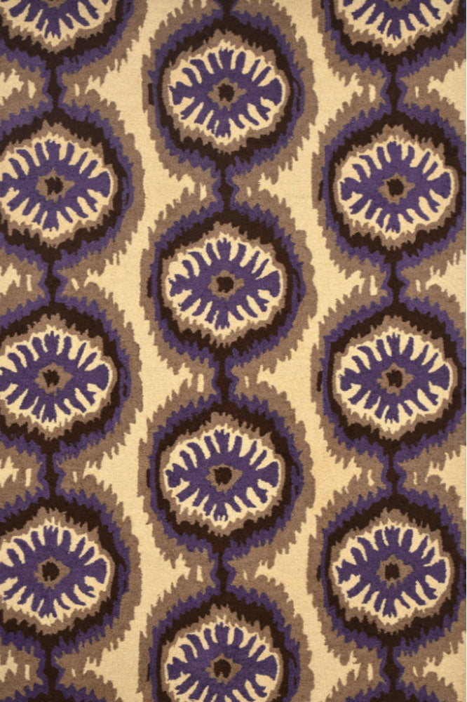 BEIGE IKAT HAND TUFTED CARPET