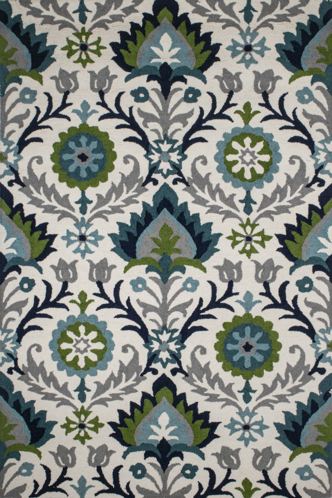 GREEN SUZANI HAND TUFTED CARPET