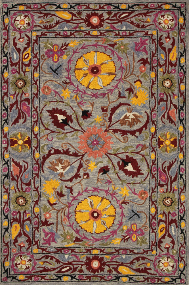 MULTICOLOR SUZANI HAND TUFTED CARPET
