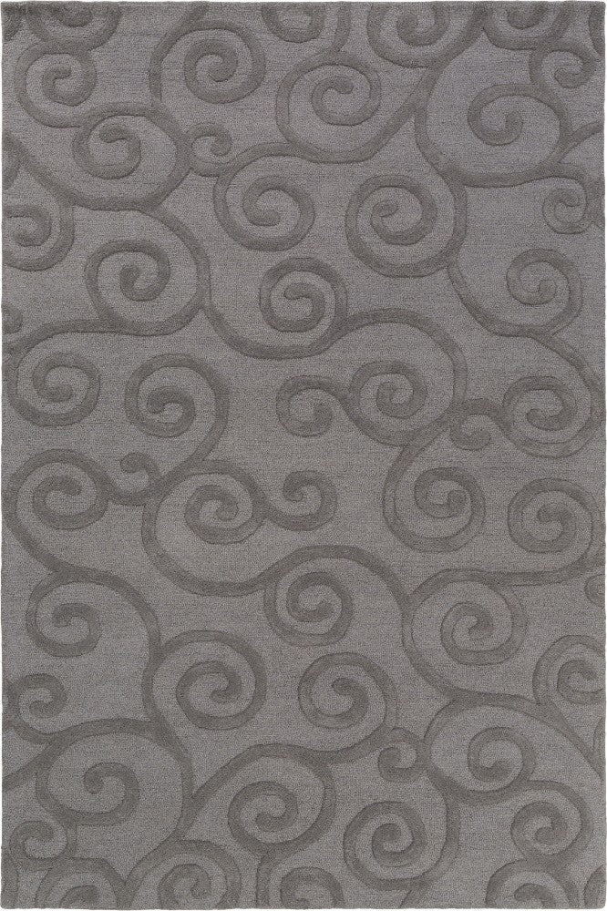 GREY EMBOSSED HAND TUFTED CARPET