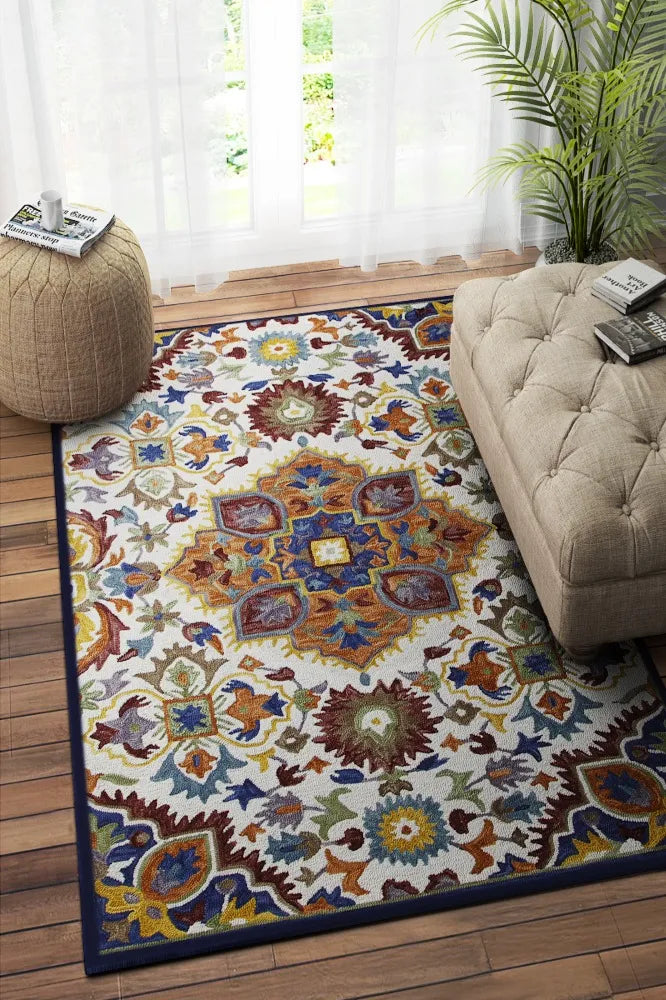 MULTICOLOR SUZANI HAND TUFTED CARPET