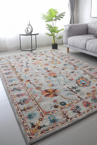 Luxury Grey Rugs & Carpets for Living Room India | Imperial Knots