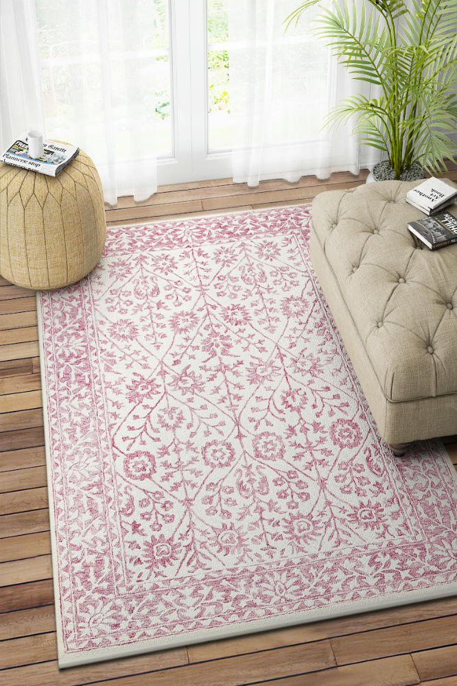 Luxury Pink Rugs & Carpets in India | Custom Pink Rugs