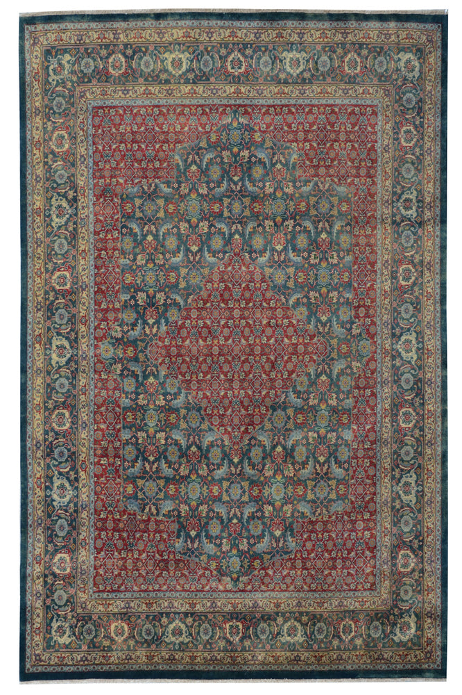 Blue Red Persian Carpet