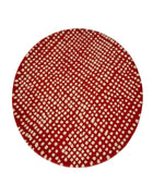 ORANGE IVORY BESPOKE ROUND HAND TUFTED RUG