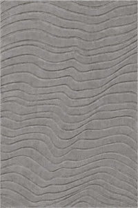 GREY WAVES EMBOSSED HAND TUFTED RUG