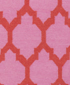 PINK MOROCCAN HAND WOVEN DHURRIE