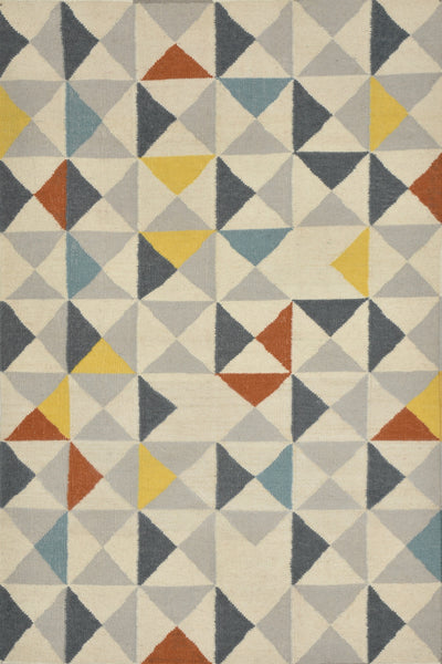 MULTICOLOR GEOMETRIC HAND WOVEN DHURRIE