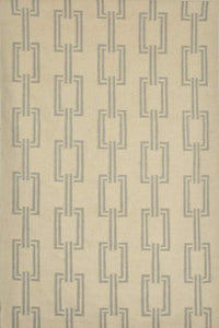 BEIGE AND GREY GEOMETRIC HAND WOVEN DHURRIE by Imperial Knots - Image 1