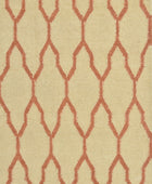 RUST AND BEIGE MOROCCAN HAND WOVEN DHURRIE by Imperial Knots - Image 3