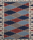 MULTICOLOR AZTEC HAND WOVEN KILIM DHURRIE by Imperial Knots - Image 1
